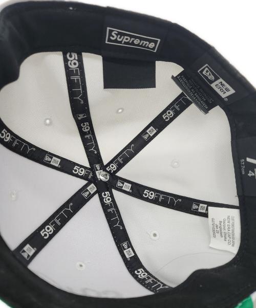 SUPREME（シュプリーム）Supreme (シュプリーム) New Era (ニューエラ) キャップ ホワイト×グリーンの古着・服飾アイテム