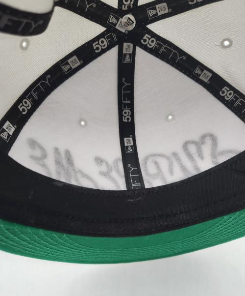 SUPREME（シュプリーム）Supreme (シュプリーム) New Era (ニューエラ) キャップ ホワイト×グリーンの古着・服飾アイテム