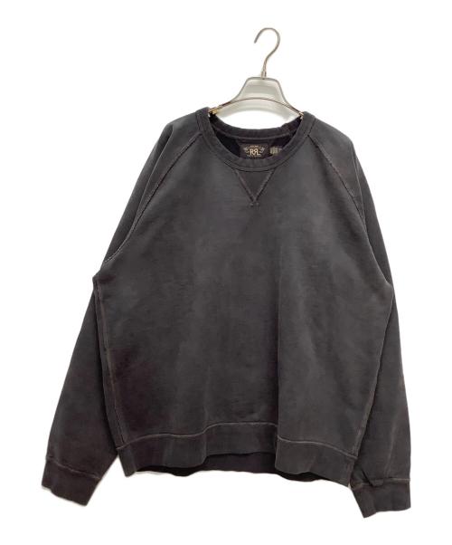 RRL（ダブルアールエル）RRL (ダブルアールエル) フレンチ テリー クルーネックスウェット ブラック サイズ:XXLの古着・服飾アイテム