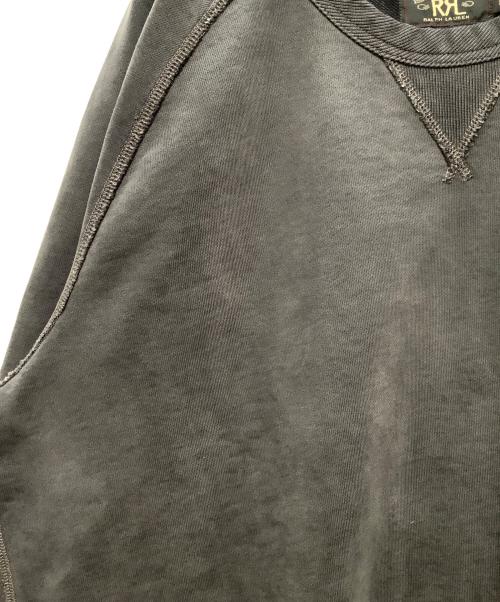 RRL（ダブルアールエル）RRL (ダブルアールエル) フレンチ テリー クルーネックスウェット ブラック サイズ:XXLの古着・服飾アイテム