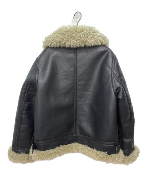 moussy（マウジー）moussy (マウジー) AGED AVIATOR ジャケット ブラック×ブラウン サイズ:FREEの古着・服飾アイテム