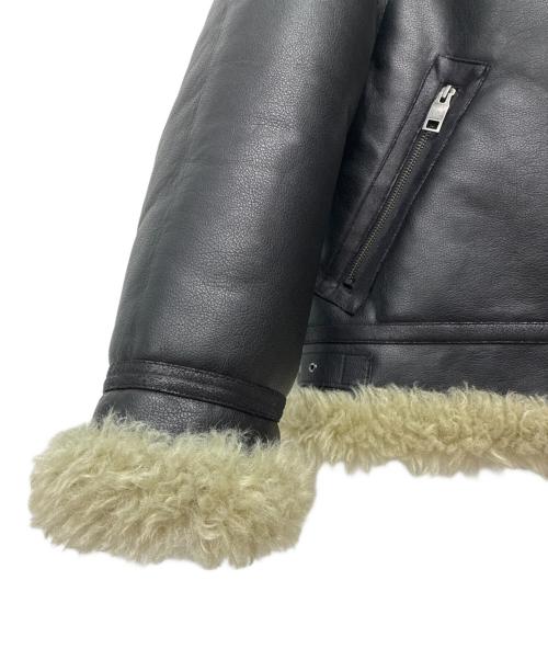 moussy（マウジー）moussy (マウジー) AGED AVIATOR ジャケット ブラック×ブラウン サイズ:FREEの古着・服飾アイテム