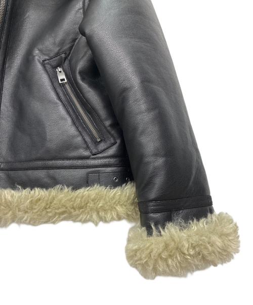 moussy（マウジー）moussy (マウジー) AGED AVIATOR ジャケット ブラック×ブラウン サイズ:FREEの古着・服飾アイテム