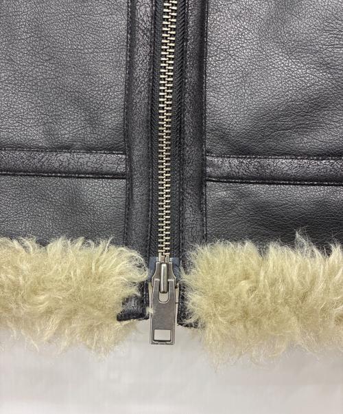 moussy（マウジー）moussy (マウジー) AGED AVIATOR ジャケット ブラック×ブラウン サイズ:FREEの古着・服飾アイテム