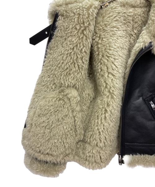 moussy（マウジー）moussy (マウジー) AGED AVIATOR ジャケット ブラック×ブラウン サイズ:FREEの古着・服飾アイテム