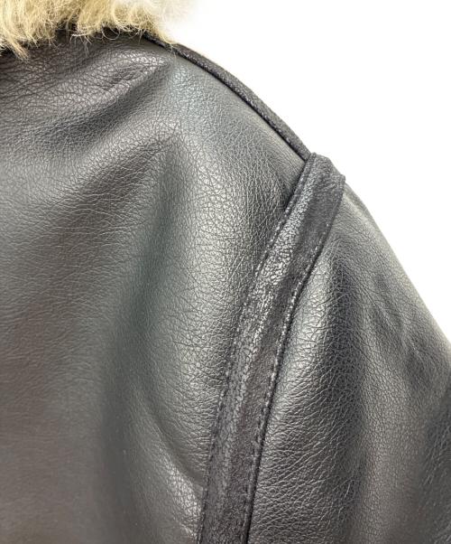 moussy（マウジー）moussy (マウジー) AGED AVIATOR ジャケット ブラック×ブラウン サイズ:FREEの古着・服飾アイテム