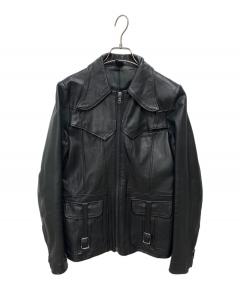 中古・古着通販】B-McCOY'S (ビーマッコイズ) ダブルレザージャケット