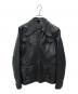 PLEDGE（プレッジ）の古着「ゴートスキン レザージャケット」｜ブラック