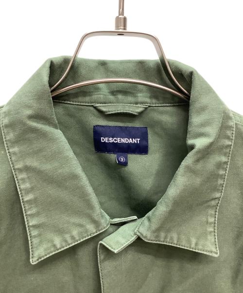 DESCENDANT（ディセンダント）DESCENDANT (ディセンダント) ユーティリティシャツジャケット オリーブ サイズ:3の古着・服飾アイテム