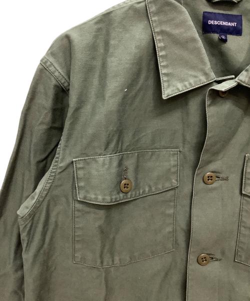 DESCENDANT（ディセンダント）DESCENDANT (ディセンダント) ユーティリティシャツジャケット オリーブ サイズ:3の古着・服飾アイテム