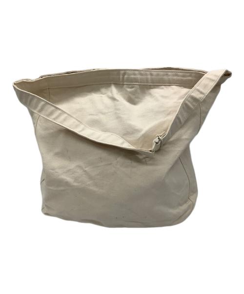 STUFF（スタッフ）STUFF (スタッフ) コットン×ジュートツイルショルダーバッグ アイボリーの古着・服飾アイテム