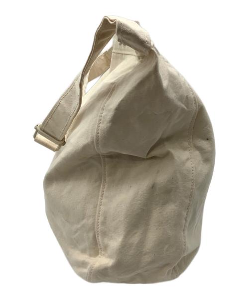 STUFF（スタッフ）STUFF (スタッフ) コットン×ジュートツイルショルダーバッグ アイボリーの古着・服飾アイテム