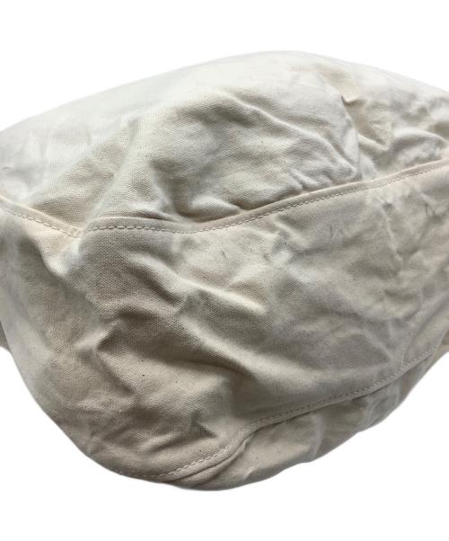 STUFF（スタッフ）STUFF (スタッフ) コットン×ジュートツイルショルダーバッグ アイボリーの古着・服飾アイテム