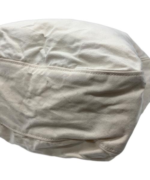 STUFF（スタッフ）STUFF (スタッフ) コットン×ジュートツイルショルダーバッグ アイボリーの古着・服飾アイテム