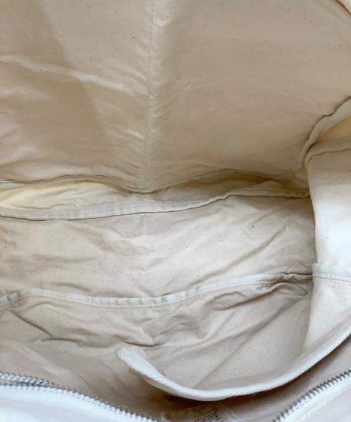 STUFF（スタッフ）STUFF (スタッフ) コットン×ジュートツイルショルダーバッグ アイボリーの古着・服飾アイテム