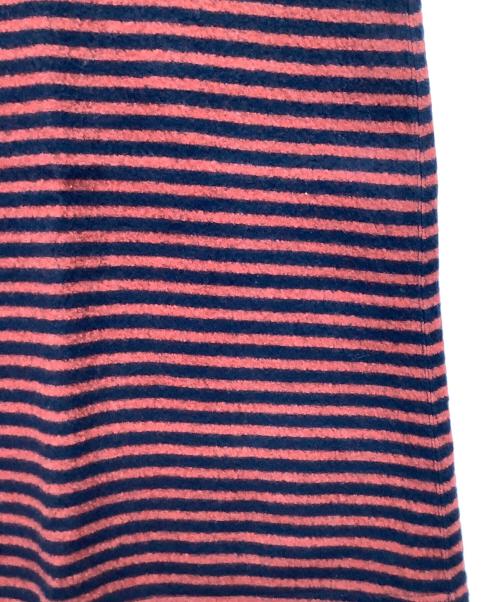 45rpm（45アールピーエム）45rpm (45アールピーエム) 圧縮ウールのスカート レッド×ネイビー サイズ:3の古着・服飾アイテム