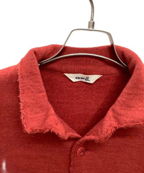 45rpm（45アールピーエム）45rpm (45アールピーエム) ニットジャケット レッド サイズ:2の古着・服飾アイテム