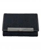 GUCCIグッチ）の古着「GGキャンバス キーケース」｜ブラック