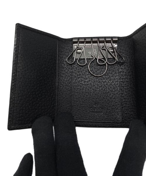 GUCCI（グッチ）GUCCI (グッチ) GGキャンバス キーケース ブラックの古着・服飾アイテム