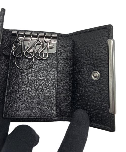 GUCCI（グッチ）GUCCI (グッチ) GGキャンバス キーケース ブラックの古着・服飾アイテム