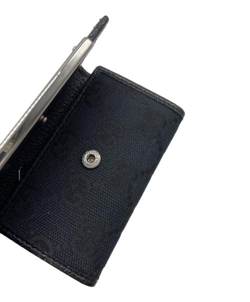 GUCCI（グッチ）GUCCI (グッチ) GGキャンバス キーケース ブラックの古着・服飾アイテム