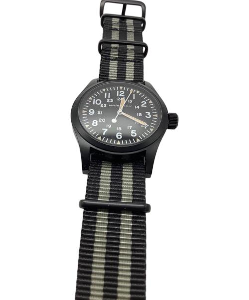 HAMILTON（ハミルトン）HAMILTON (ハミルトン) カーキフィールド 腕時計 ブラックの古着・服飾アイテム