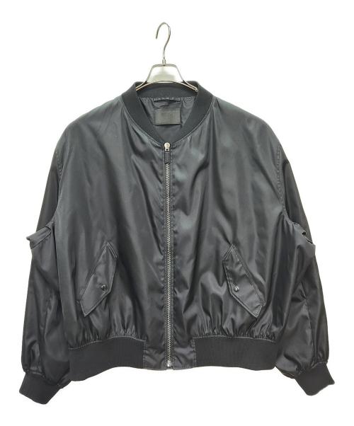 PRADA（プラダ）PRADA (プラダ) Re-Nylon ボンバージャケットブルゾン ブラック サイズ:XXXLの古着・服飾アイテム
