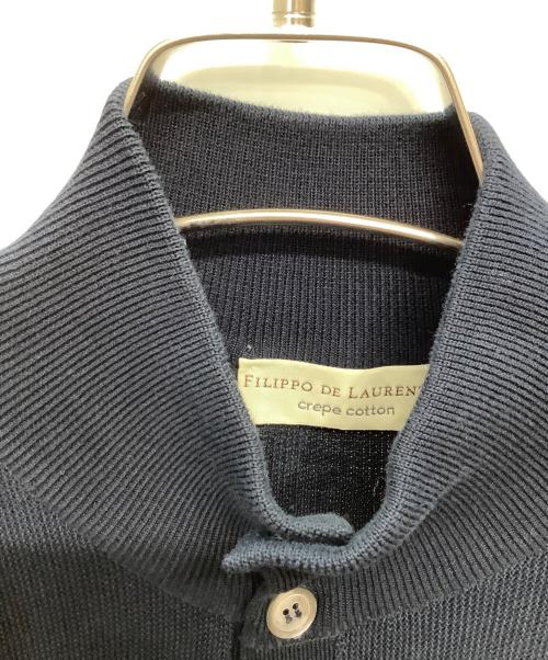 FILIPPO DE LAURENTIIS（フィリッポ・デ・ローレンティス）FILIPPO DE LAURENTIIS (フィリッポ・デ・ローレンティス) 薄手カーディガン ネイビー サイズ:50の古着・服飾アイテム
