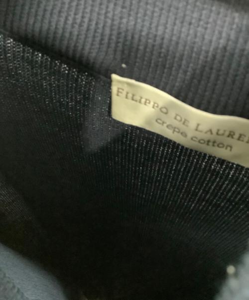 FILIPPO DE LAURENTIIS（フィリッポ・デ・ローレンティス）FILIPPO DE LAURENTIIS (フィリッポ・デ・ローレンティス) 薄手カーディガン ネイビー サイズ:50の古着・服飾アイテム