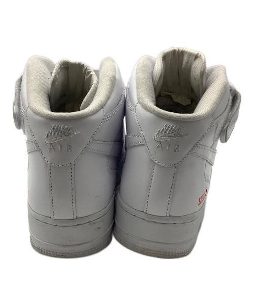 NIKE（ナイキ）NIKE (ナイキ) Supreme (シュプリーム) ハイカットスニーカー ホワイト サイズ:27の古着・服飾アイテム