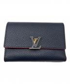 LOUIS VUITTONルイ ヴィトン）の古着「トリヨン ポルトフォイユ・カプシーヌコンパクト」｜ネイビー