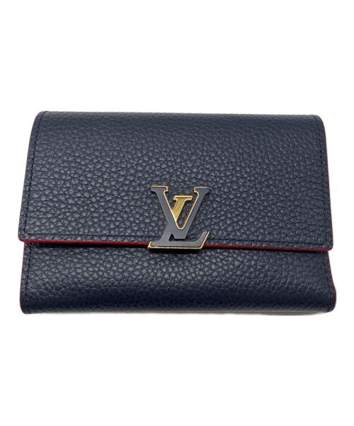 LOUIS VUITTON（ルイ ヴィトン）LOUIS VUITTON (ルイ ヴィトン) トリヨン ポルトフォイユ・カプシーヌコンパクト ネイビーの古着・服飾アイテム