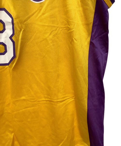 Champion（チャンピオン）Champion (チャンピオン) 90s　ゲームシャツ　ロサンゼルス　レイカーズ♯8　コービーブライアント イエロー サイズ:Lの古着・服飾アイテム