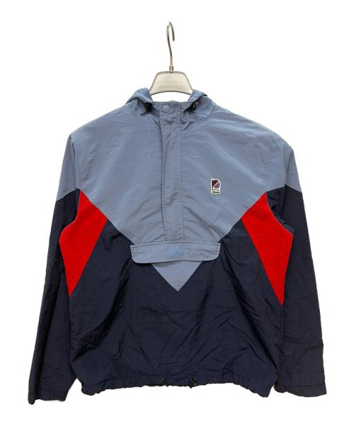 stussy（ステューシー）stussy (ステューシー) Patta (パタ) アノラックパーカー ブルー×レッド サイズ:Mの古着・服飾アイテム