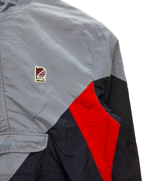 stussy（ステューシー）stussy (ステューシー) Patta (パタ) アノラックパーカー ブルー×レッド サイズ:Mの古着・服飾アイテム
