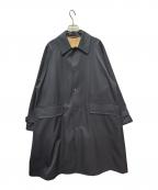 TOMORROW LANDトゥモローランド）の古着「Super120'sウール シングルトレンチコート」｜ネイビー