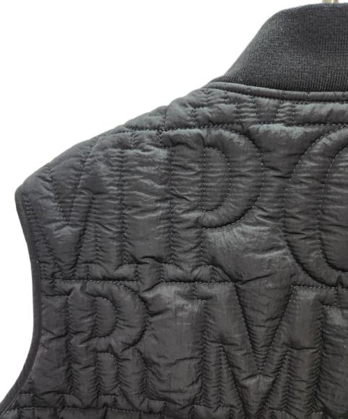 EMPORIO ARMANI（エンポリオアルマーニ）EMPORIO ARMANI (エンポリオアルマーニ) ロゴキルティングベスト ブラック サイズ:48の古着・服飾アイテム