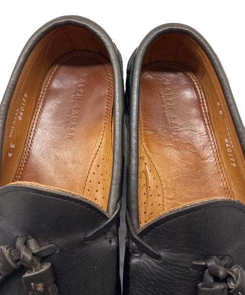 RALPH LAUREN（ラルフローレン）RALPH LAUREN (ラルフローレン) USA製 キルトタッセルローファー ブラック サイズ:8Eの古着・服飾アイテム