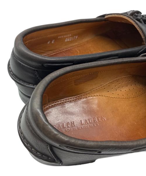 RALPH LAUREN（ラルフローレン）RALPH LAUREN (ラルフローレン) USA製 キルトタッセルローファー ブラック サイズ:8Eの古着・服飾アイテム