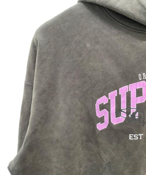 SUPPLIER（サプライヤー）SUPPLIER (サプライヤー) プルオーバーパーカー ブラウン×ピンク サイズ:XLの古着・服飾アイテム