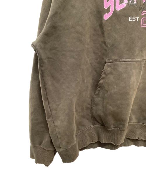 SUPPLIER（サプライヤー）SUPPLIER (サプライヤー) プルオーバーパーカー ブラウン×ピンク サイズ:XLの古着・服飾アイテム