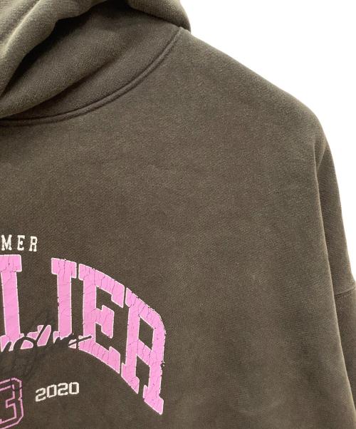 SUPPLIER（サプライヤー）SUPPLIER (サプライヤー) プルオーバーパーカー ブラウン×ピンク サイズ:XLの古着・服飾アイテム