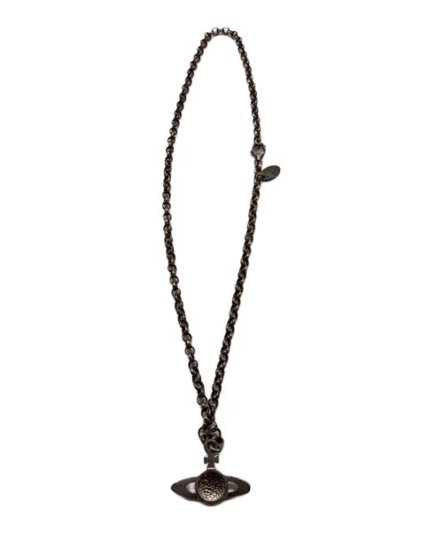 Vivienne Westwood（ヴィヴィアンウエストウッド）Vivienne Westwood (ヴィヴィアンウエストウッド) ネックレス シルバー×グリーンの古着・服飾アイテム