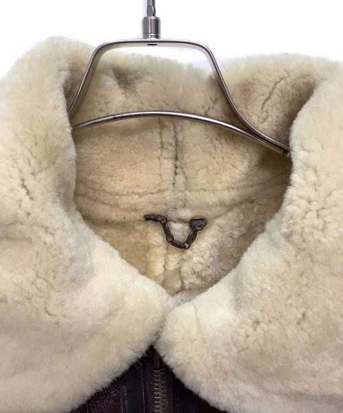 TEODEM（テオデム）TEODEM (テオデム) ムートンジャケット ブラウン サイズ:Mの古着・服飾アイテム