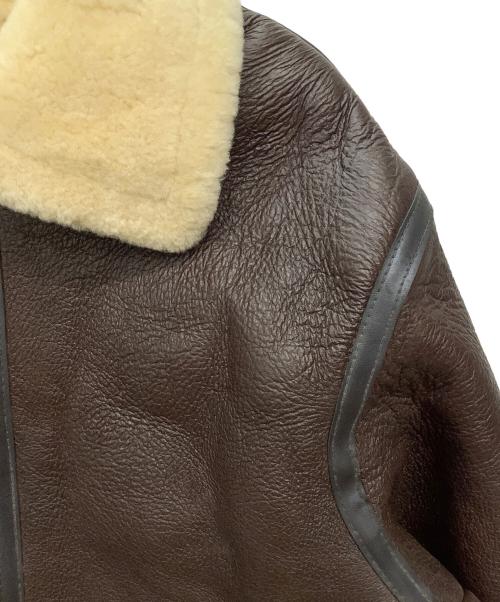 TEODEM（テオデム）TEODEM (テオデム) ムートンジャケット ブラウン サイズ:Mの古着・服飾アイテム