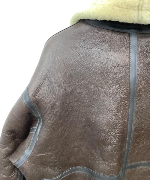 TEODEM（テオデム）TEODEM (テオデム) ムートンジャケット ブラウン サイズ:Mの古着・服飾アイテム