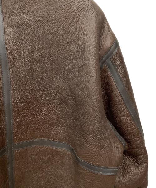 TEODEM（テオデム）TEODEM (テオデム) ムートンジャケット ブラウン サイズ:Mの古着・服飾アイテム