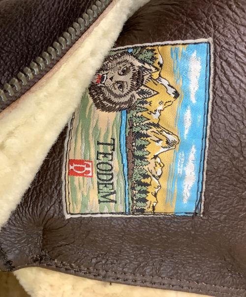 TEODEM（テオデム）TEODEM (テオデム) ムートンジャケット ブラウン サイズ:Mの古着・服飾アイテム