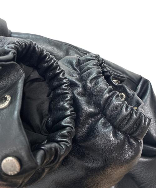 A FEW GOOD KIDS（アフューグッドキッズ）A FEW GOOD KIDS (アフューグッドキッズ) フェイクレザーパディングジャケット ブラック サイズ:Lの古着・服飾アイテム