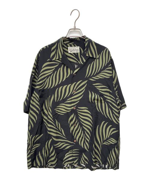 WACKO MARIA（ワコマリア）WACKO MARIA (ワコマリア) HAWAIIAN SHIRT S/S グリーン×ブラック サイズ:Mの古着・服飾アイテム